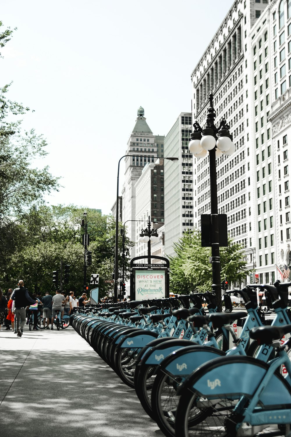 parked bicycles