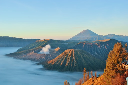 mountains under blue sky