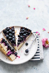 Slice of matcha basque cheesecake