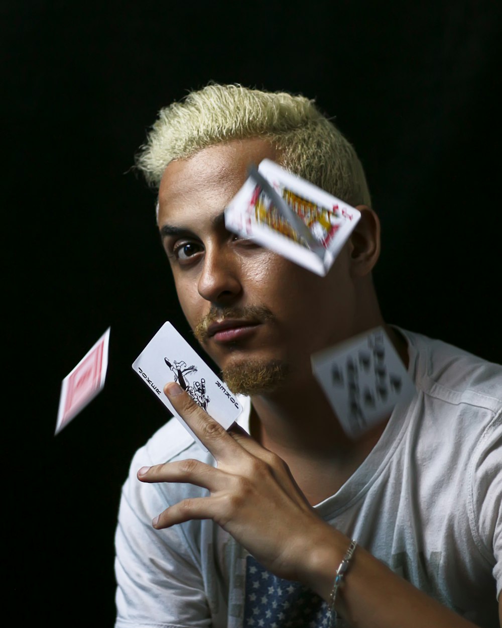 man playing with cards