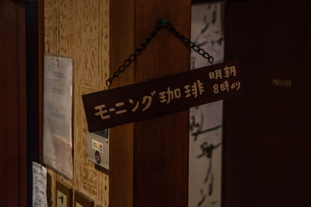 Kanji Script text signage
