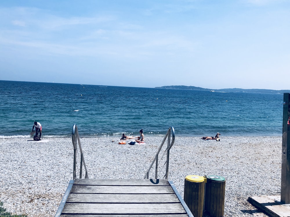 seashore under blue sky