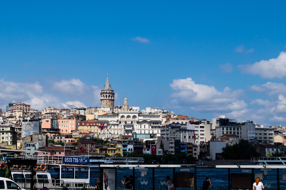 assorted-color buildings under blue sky