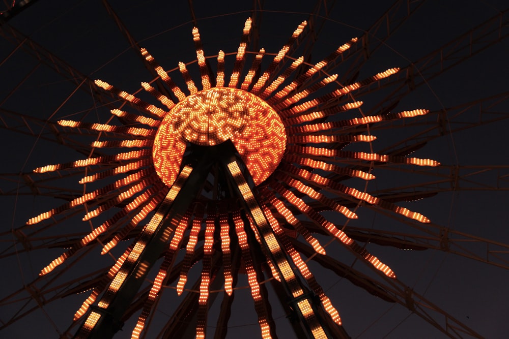 ferris wheel with lights