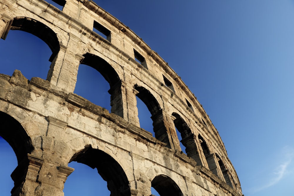 The Colosseum, Rome under blue sky