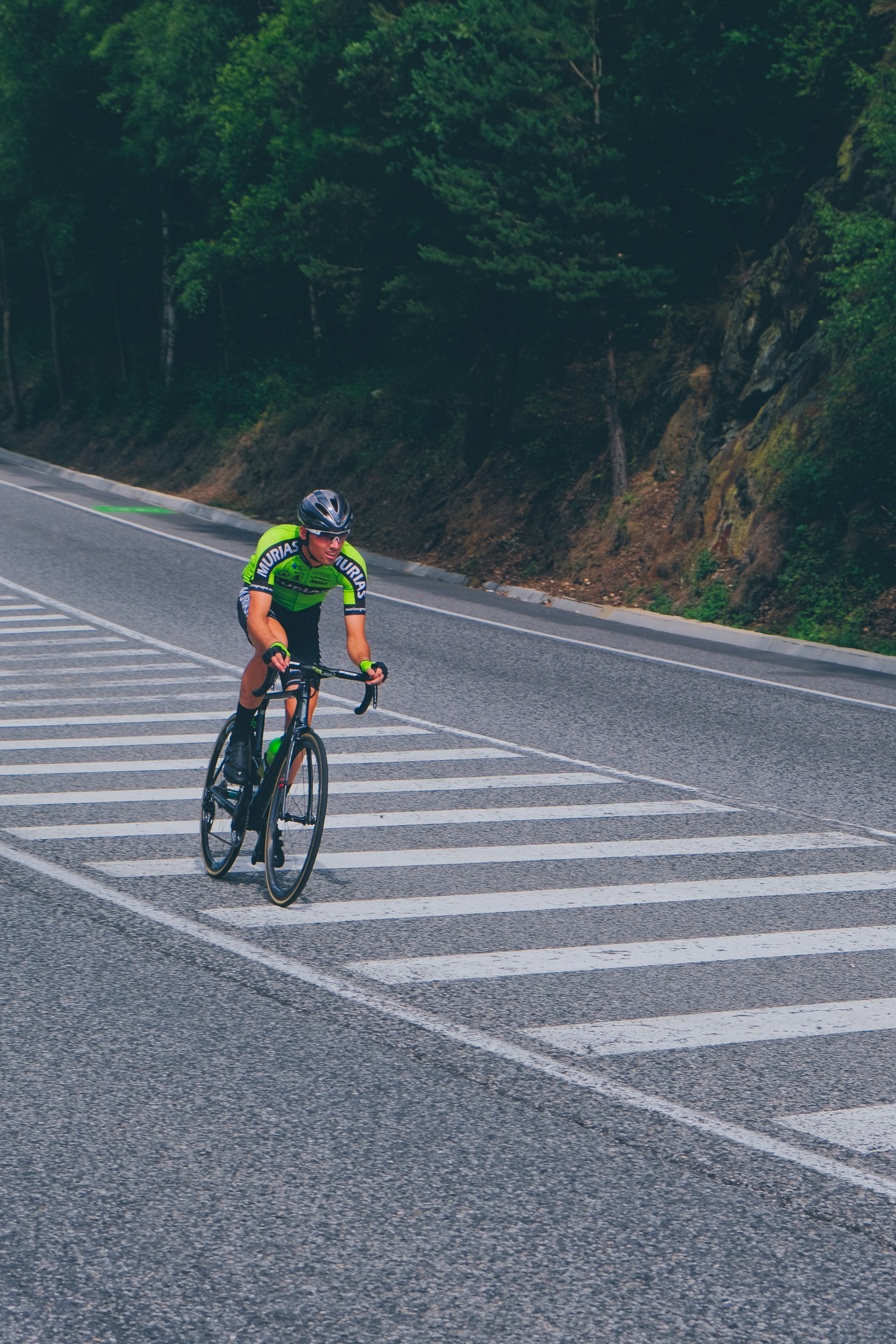 Cyril Barthe competing at the Stage 9 of La Vuelta 2019, in Andorra.