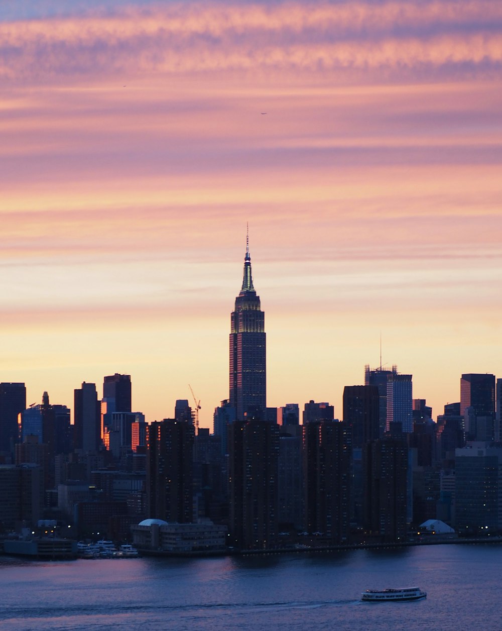 high rise buildings during golden hour