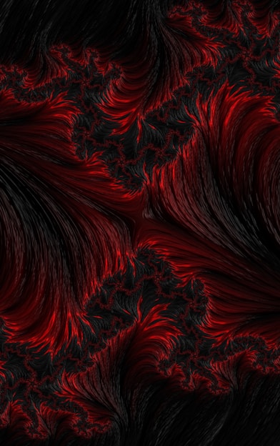 red and black artwork