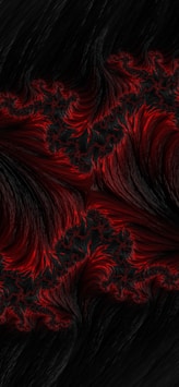 red and black artwork