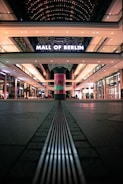 Mall of Berlin at night