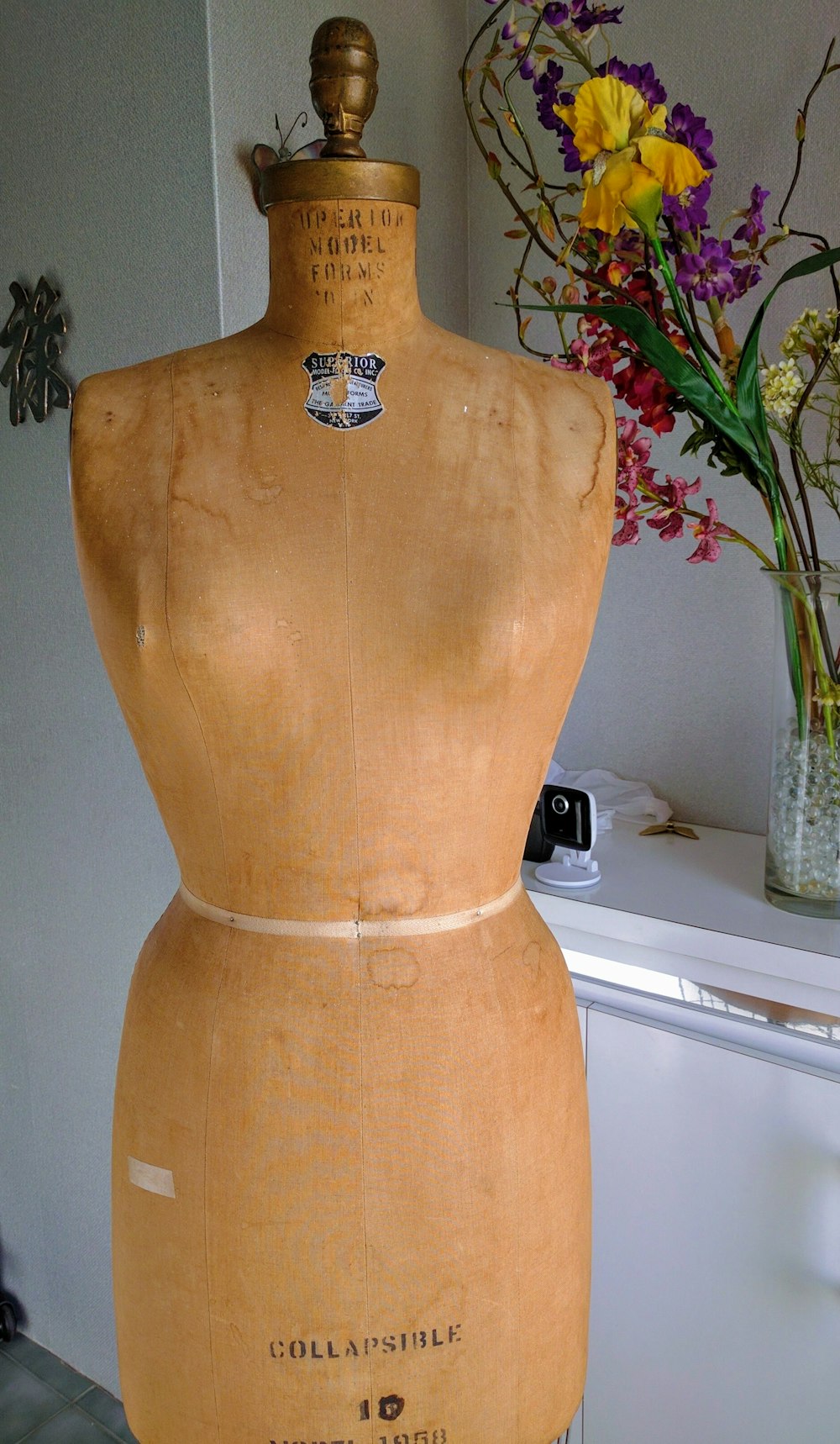 brown dressform