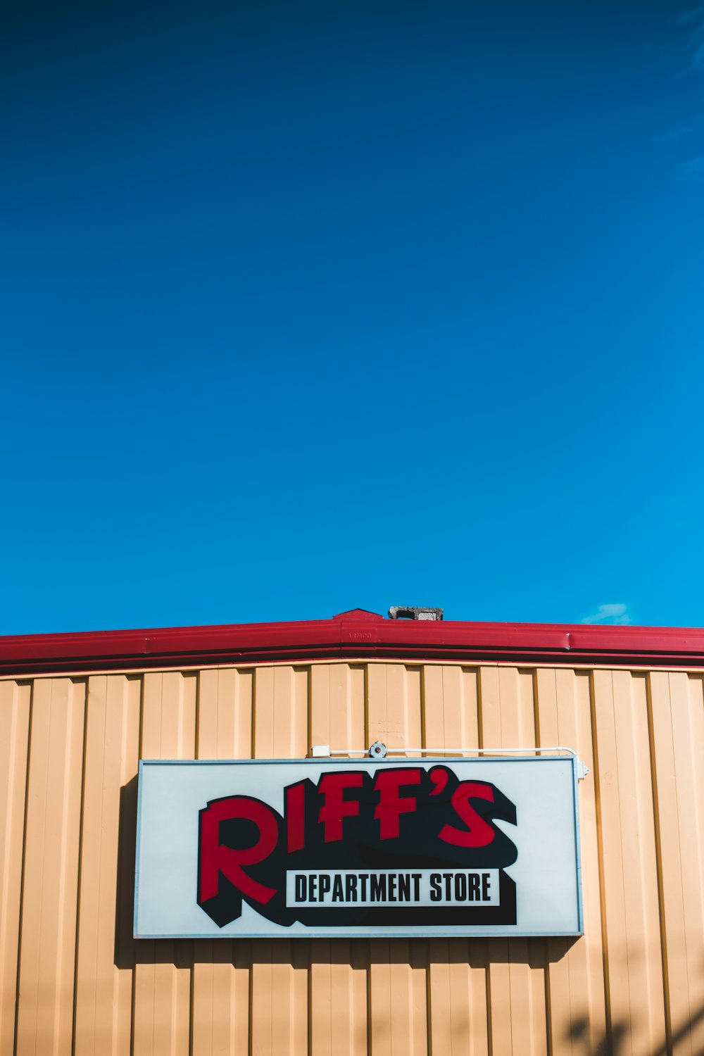 Riff's Department Store signage