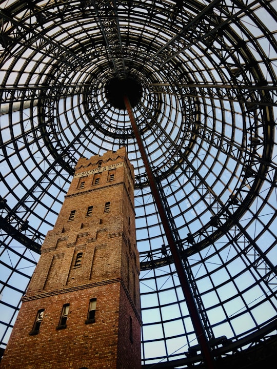 grey concrete building in Coops Shot Tower Australia