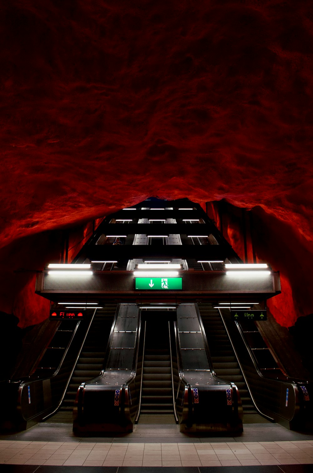 black escalator