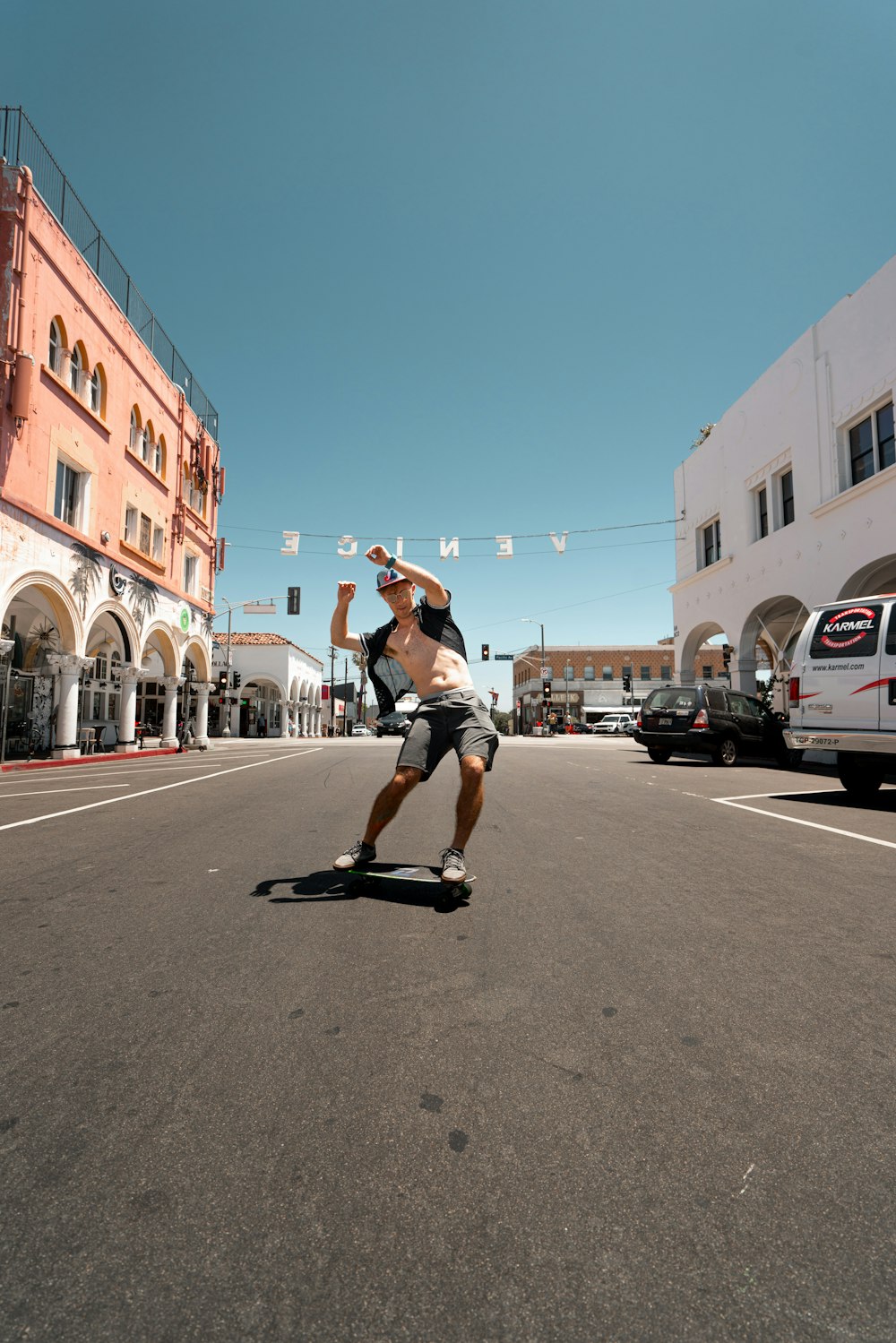 man playing skateboard