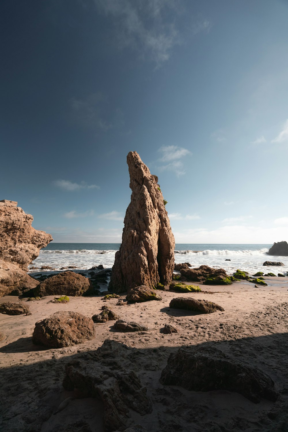 rock formation under blue sky