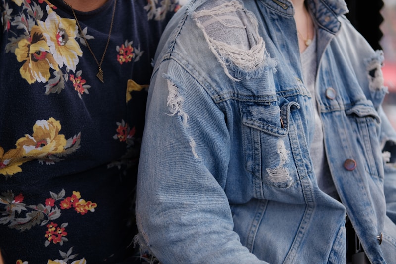 Chaqueta denim azul clásica