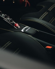 black vehicle interior