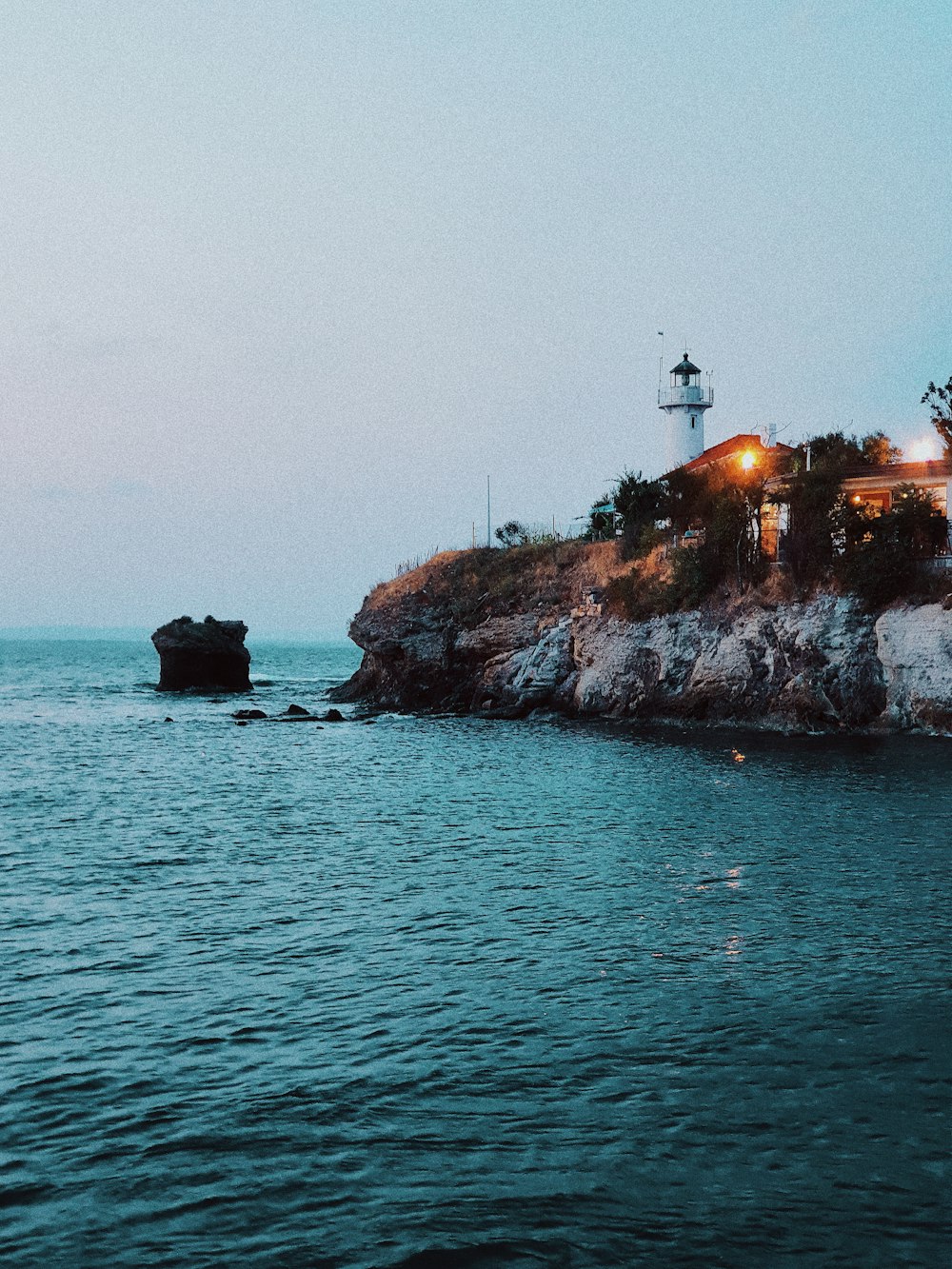 lighthouse near ocean