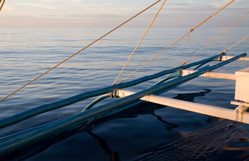 a view of the water from a boat