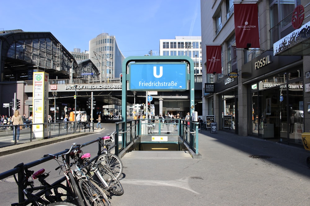 blue signage