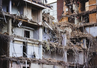 view of wrecked apartment