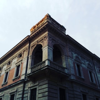 A charming historic building with ornate architectural details in downtown.