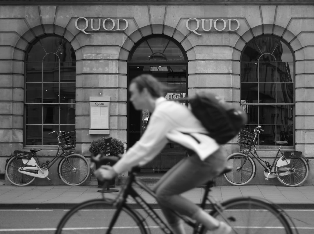 woman riding on bike