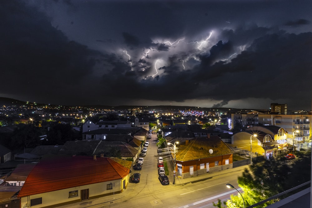 aerial photography of houses