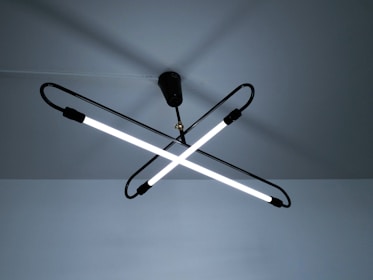 X-shaped ceiling lamp