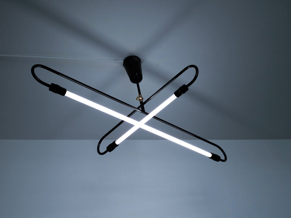 X-shaped ceiling lamp