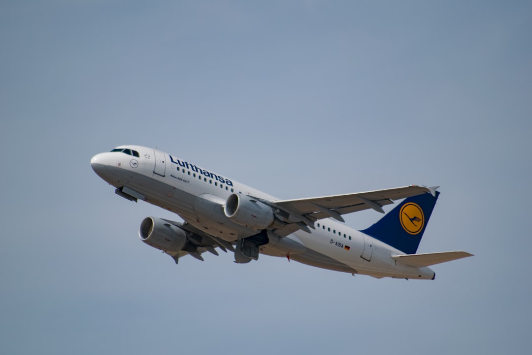 white airplane,