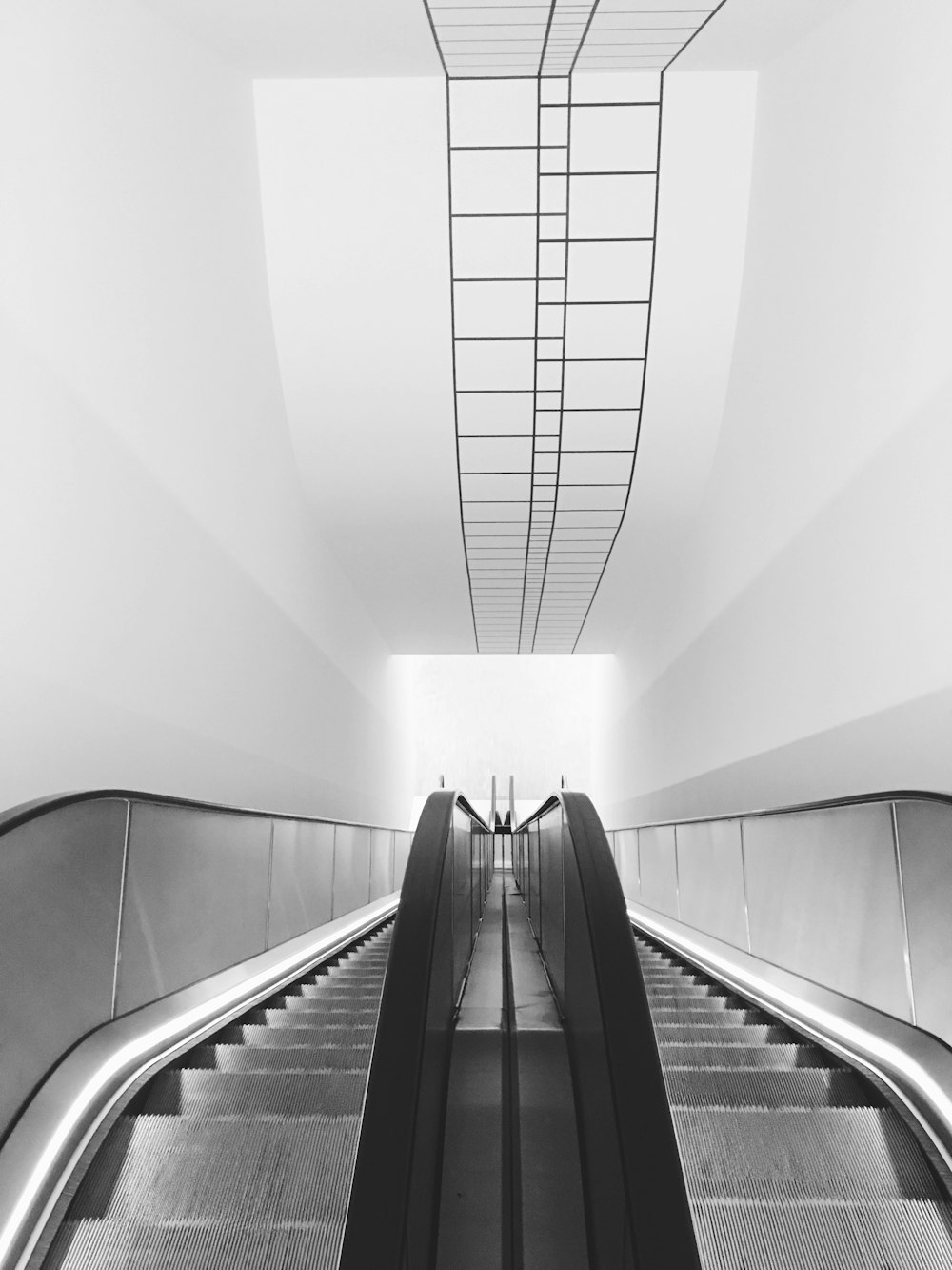 gray escalator