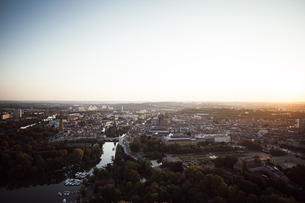 Luftaufnahmen der Stadt