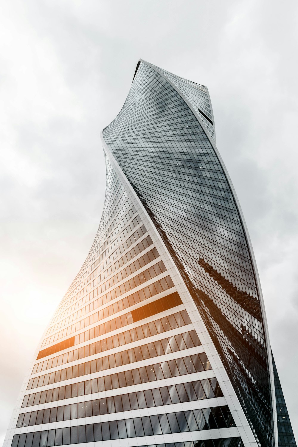 architectural photography of glass building