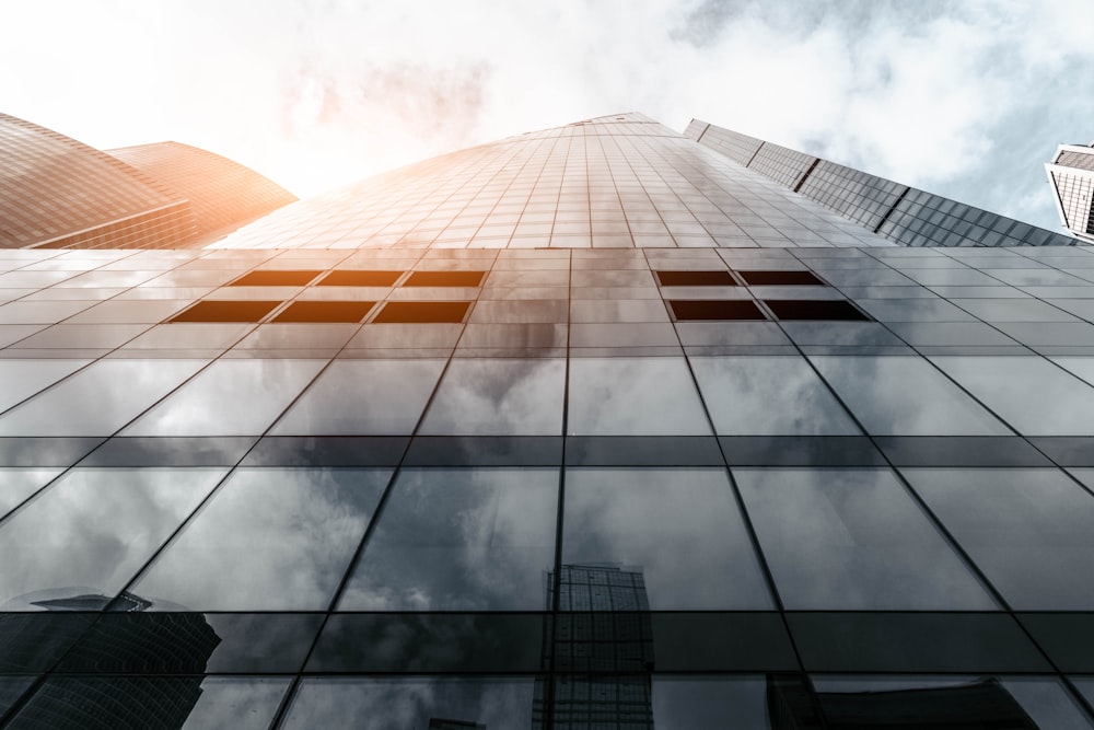 low-angle photography of concrete building