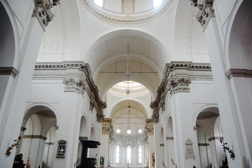 white church interior