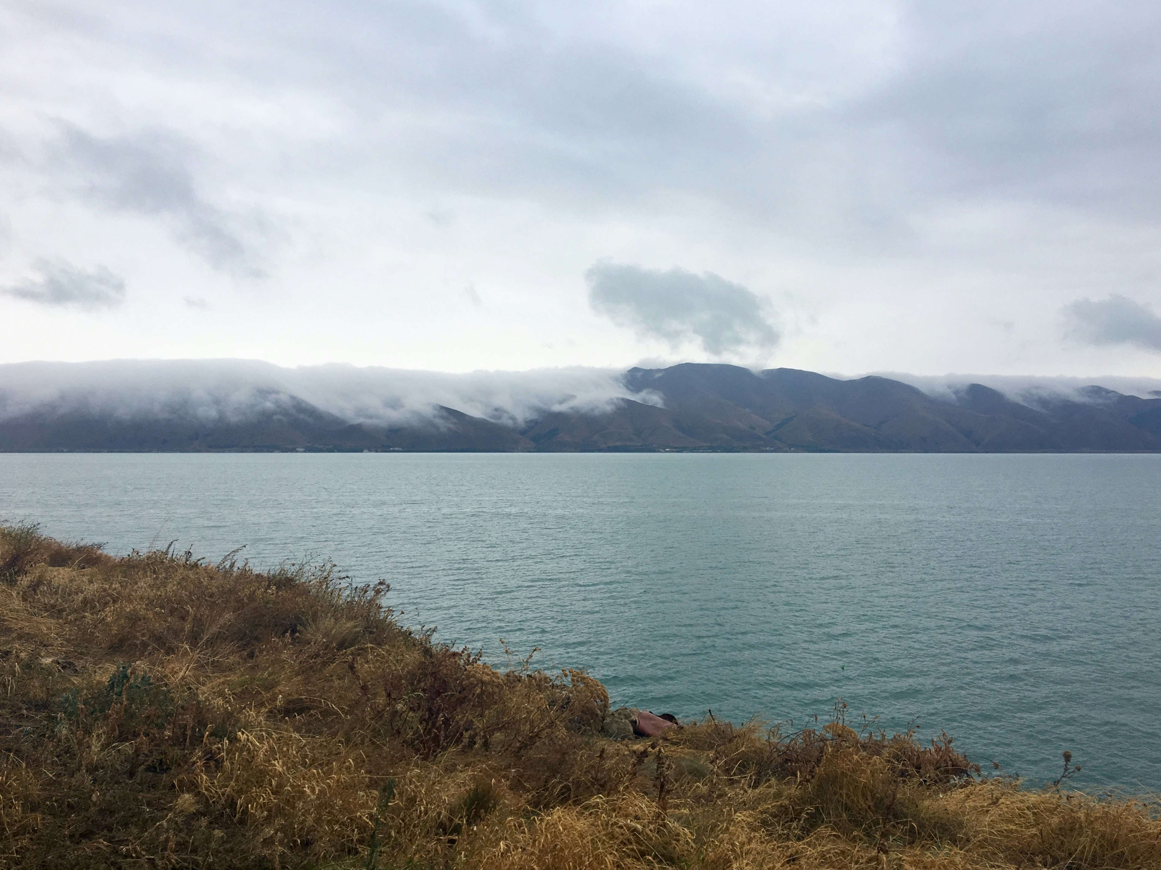 Body of water near hilll
