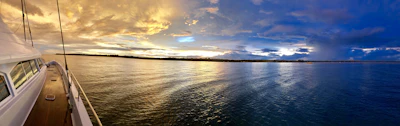 The channel off Vilanculos at dusk — Bazaruto Archipelago, Mozambique
