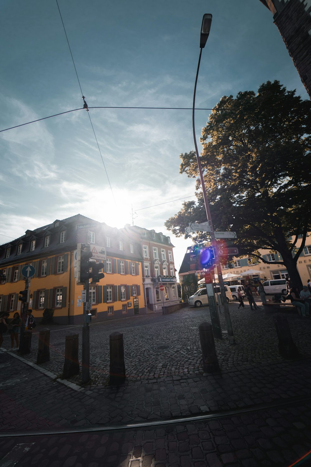 road and buildings during day