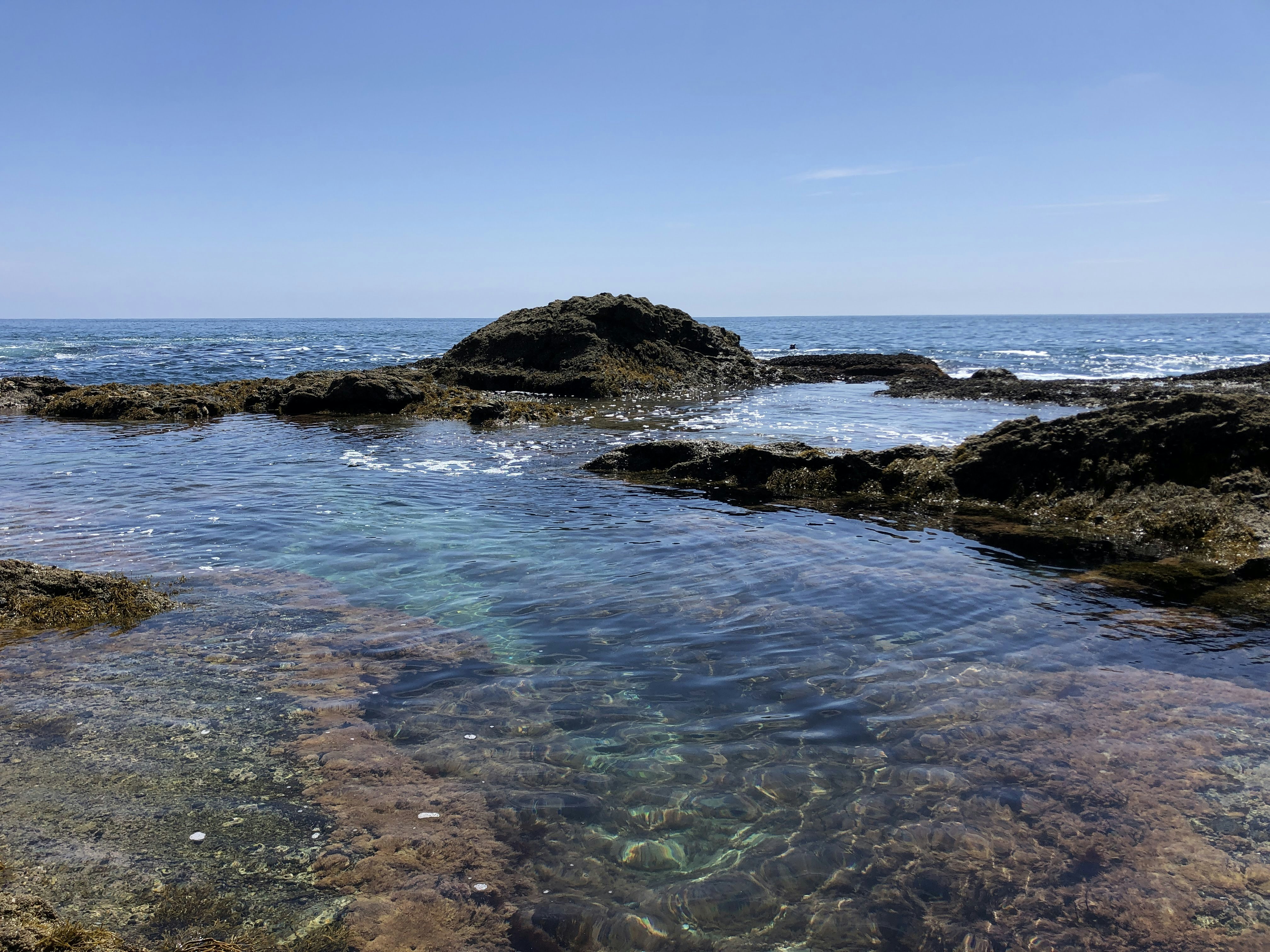 Crystal clear body of water
