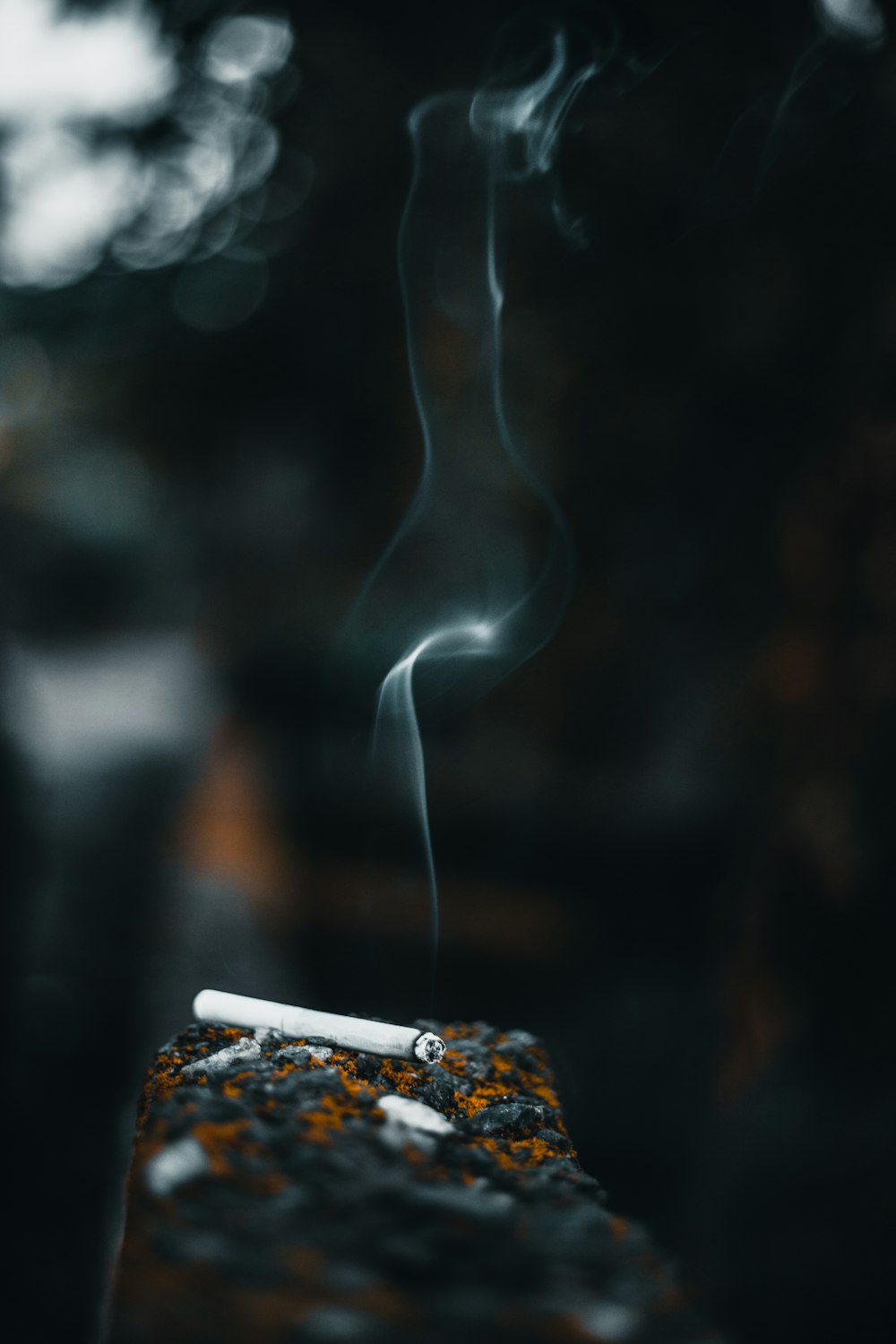 cigarette stick on wall