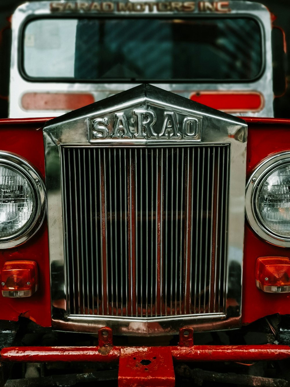 red Sarao vehicle