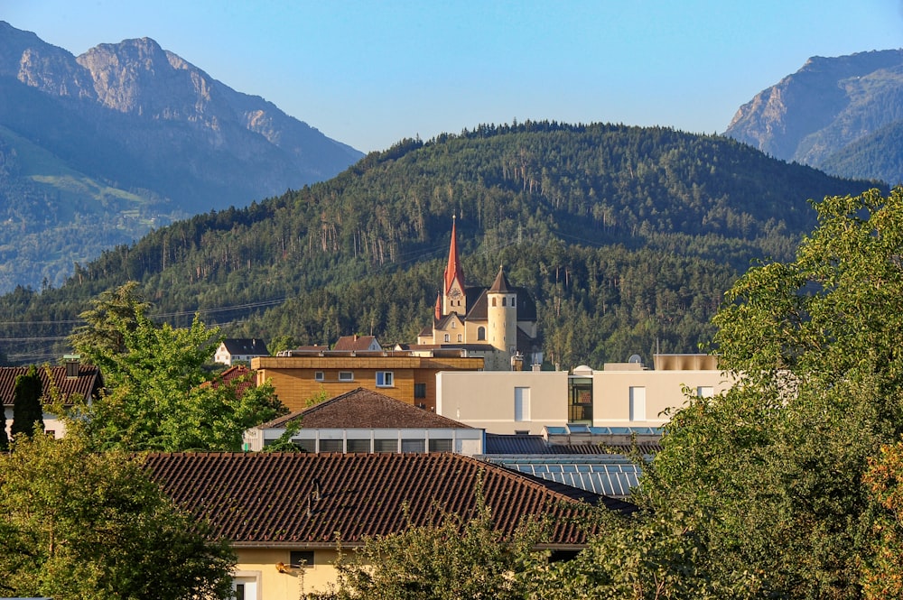 photography of house near mountain