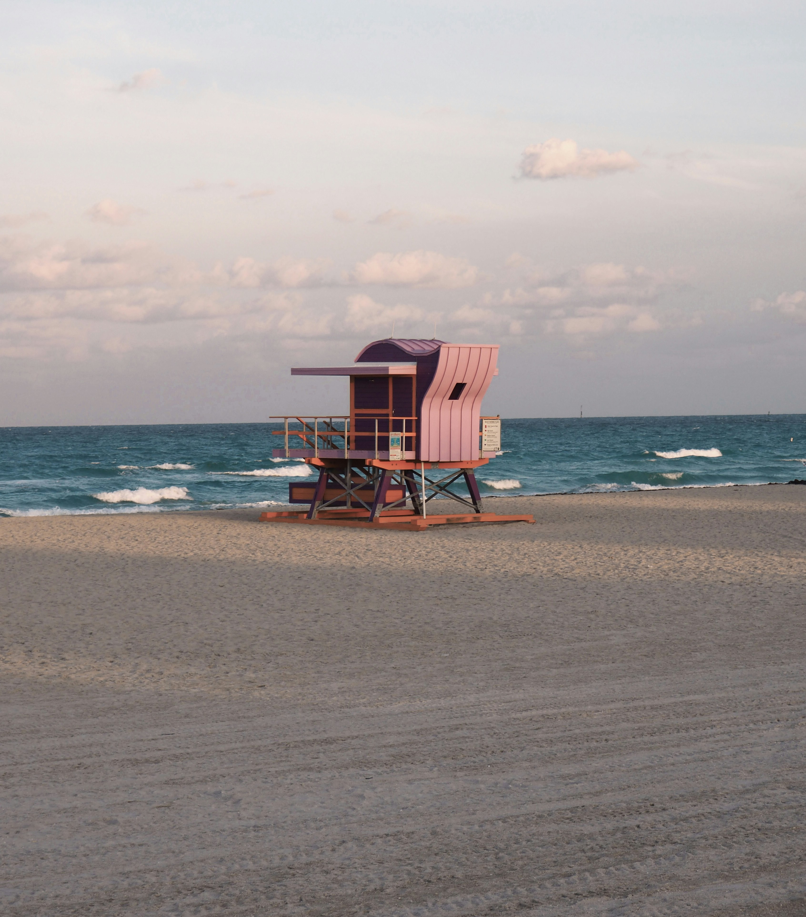 Pink Baywatch Tower // Miami Beach
