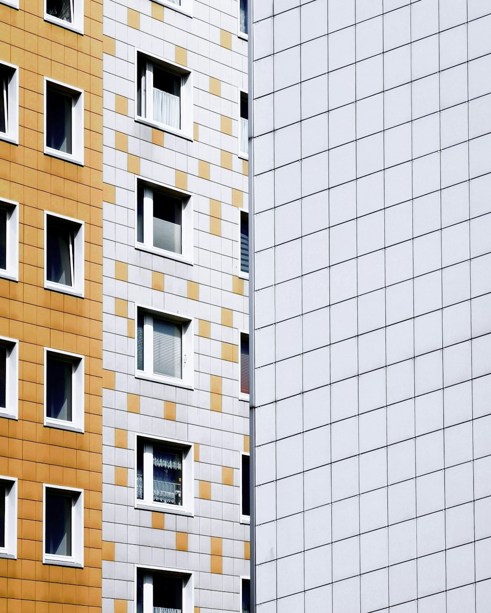 white and orange building