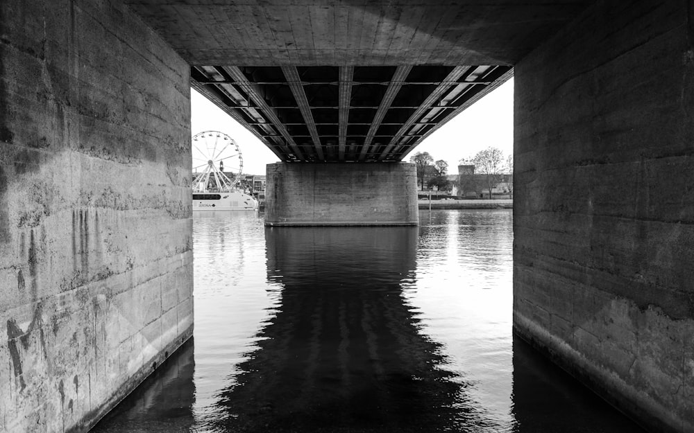river under bridge