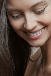 woman smiling face