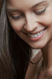 woman smiling face
