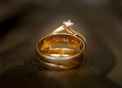 gold-colored ring